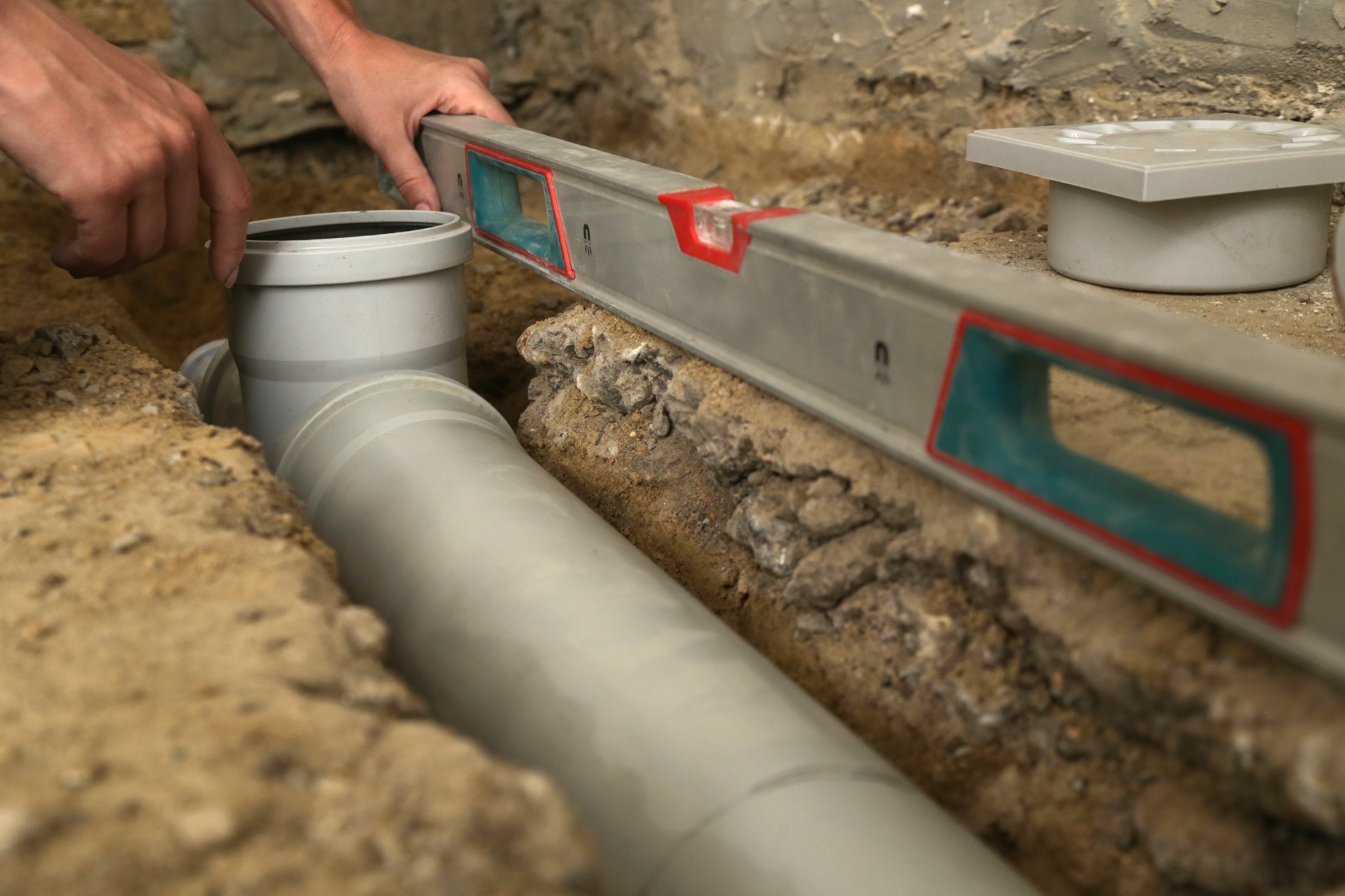 Notfall Rohrbruch-Reparatur - Vorher